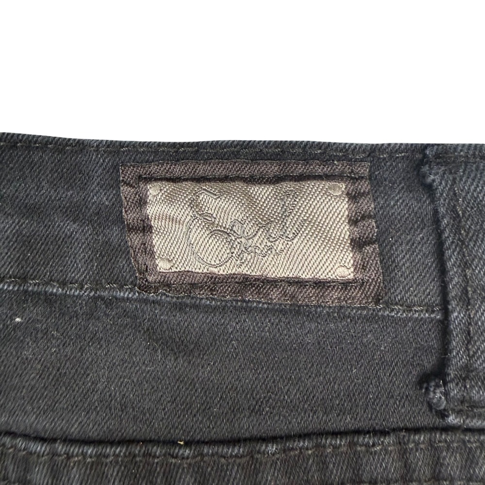 Earl Jean Womens 12P Black Denim Rhinestone Embellished Bootcut Jeans IWP10479BK - Picture 12 of 12